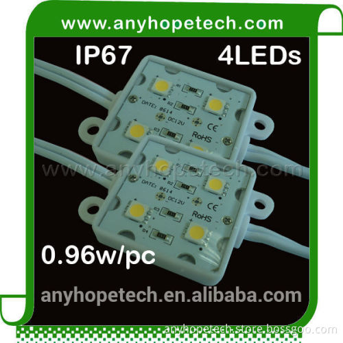 New style energy conservation 4LEDs waterproof led module lens